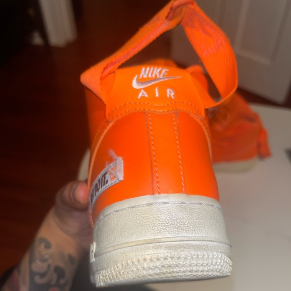 Orange Nike AF1 High - Picture 6 of 7